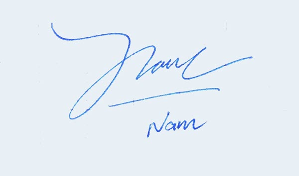 Chữ ký tên Nam - Những mẫu chữ kí đẹp và độc đáo