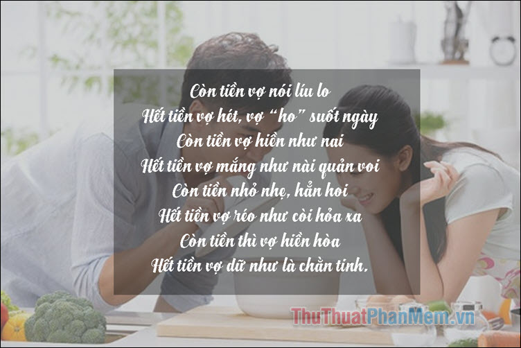 Thơ về vợ - Tuyển chọn những bài thơ hài hước và đặc sắc về bà xã