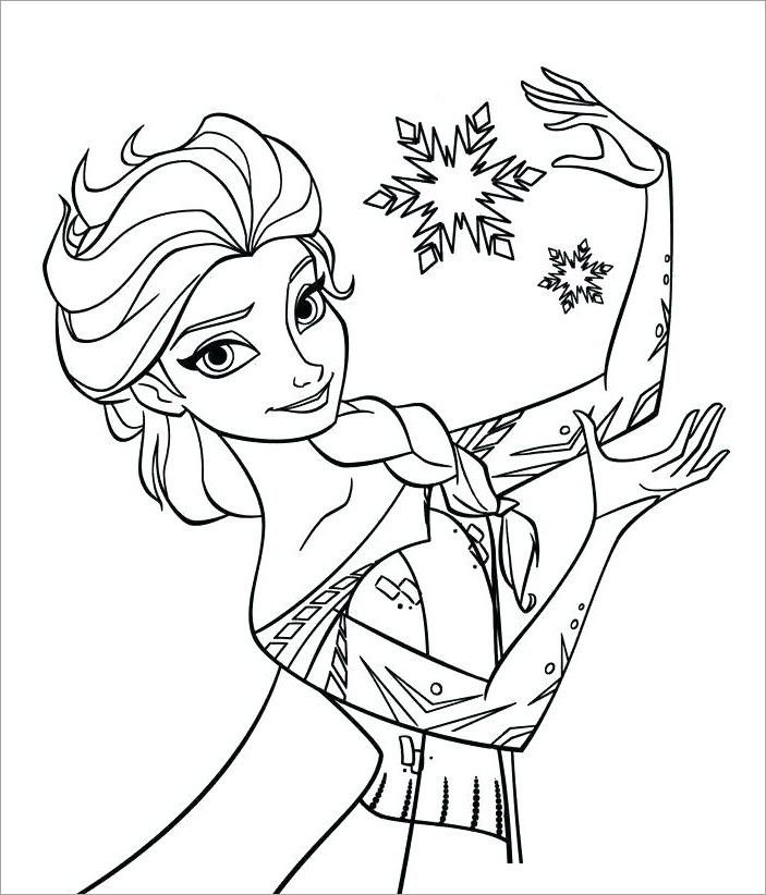 Bộ sưu tập tranh tô màu công chúa Elsa - Những bức tranh tô màu Elsa dành cho bé gái đẹp nhất