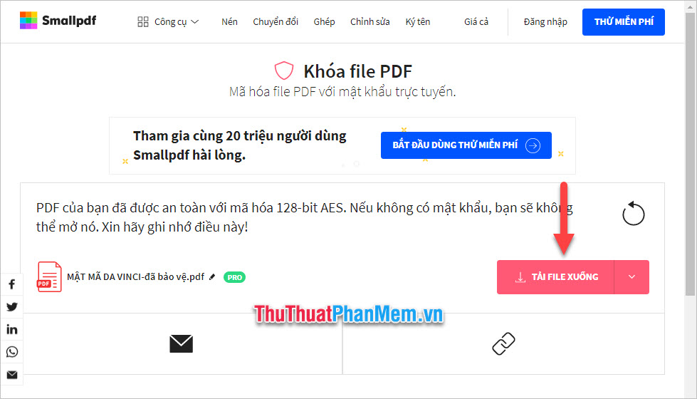 Chiêu Thức: Khóa PDF để An Toàn