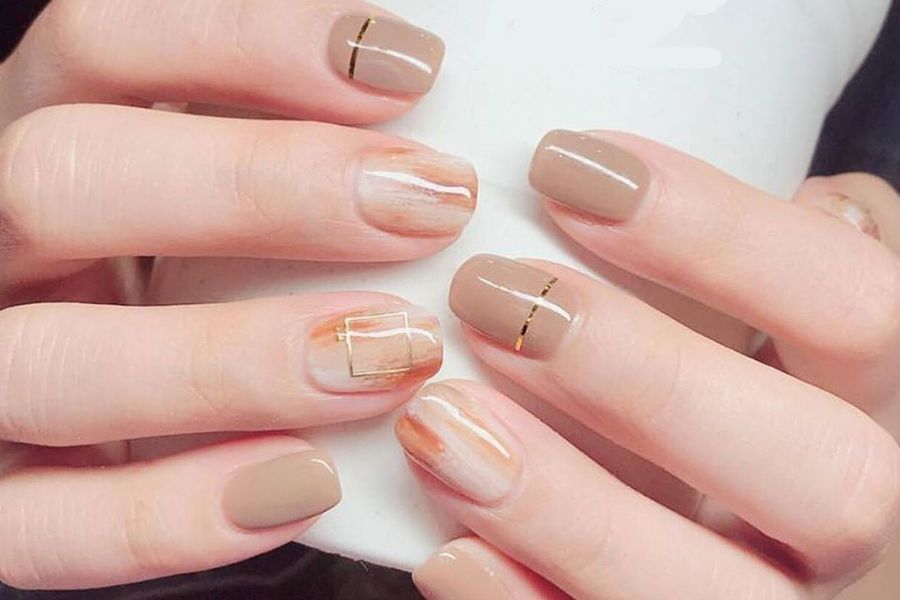 Top những mẫu nail màu nâu sữa đẹp nhất