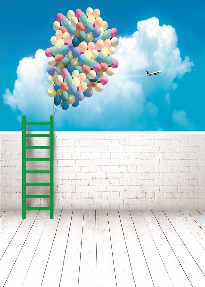 PSD - Hình nền ghép ảnh cho bé - Hình nền đẹp | Balloons photography,  Photography backdrops, Blue sky photography