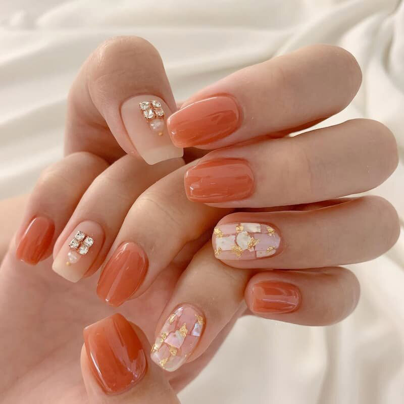 Top những mẫu nail màu nâu sữa đẹp nhất