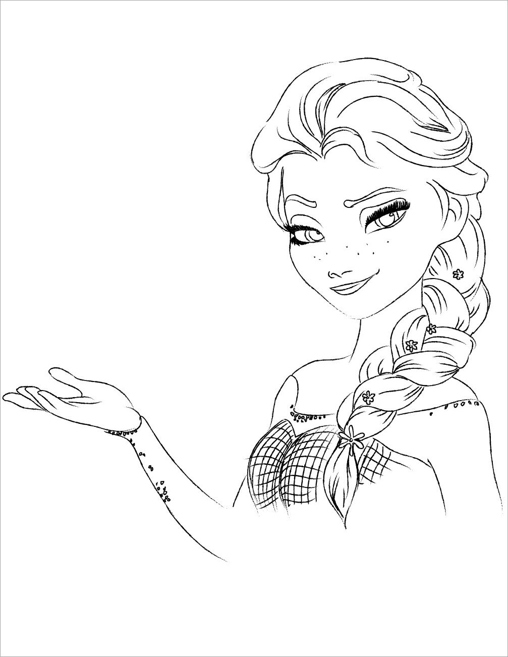 Bộ sưu tập tranh tô màu công chúa Elsa - Những bức tranh tô màu Elsa dành cho bé gái đẹp nhất