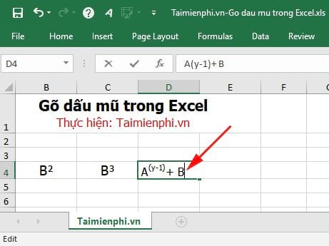 Bí quyết nhập liệu với dấu mũ trong Excel