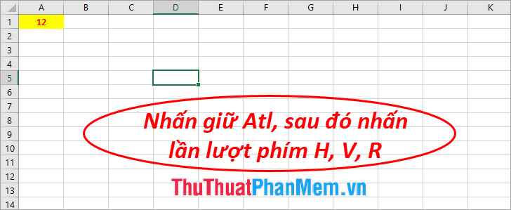 Hướng dẫn sử dụng phím tắt Paste Value trong Excel