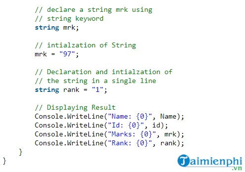 Chuỗi (string) trong C# - Bí mật và Cách tạo nhanh chuỗi!
