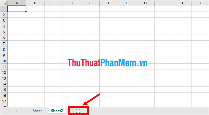 Tạo một sheet mới