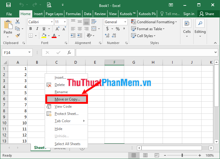 Bí quyết sao chép sheet trong Excel từ file này sang file khác