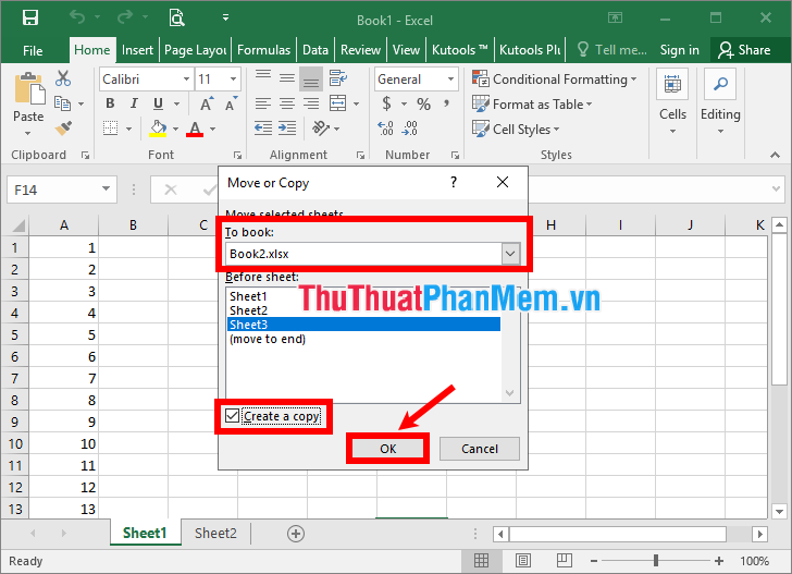 Bí quyết sao chép sheet trong Excel từ file này sang file khác