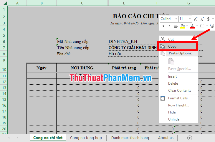 Bí quyết sao chép sheet trong Excel từ file này sang file khác