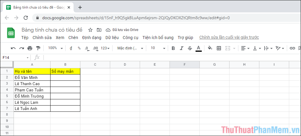 Tạo số ngẫu nhiên trên Google Sheets một cách linh hoạt