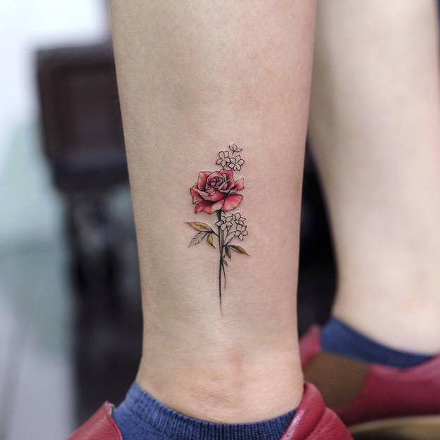 Hình xăm hoa hồng ở chân cho chị... - Đỗ Nhân Tattoo Studio | Facebook