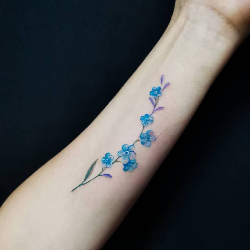 Tattoo uploaded by elizabethdarcyagain@gmail.com • Forget me not • Tattoodo