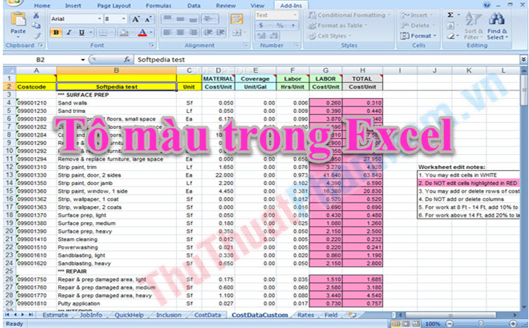 Cách tô màu nền theo điều kiện trong MS Excel | VniTeach Channel - YouTube