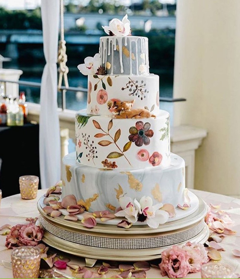 Tuyển chọn những mẫu bánh sinh nhật 3 tầng tuyệt đẹp và nhiều màu sắc |  Bolos de casamento com cupcakes, Bolo de casamento fotos, Ideias de bolos