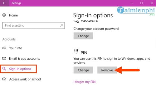 Hướng dẫn tắt mã PIN trên Windows 10, cách bật/tắt và loại bỏ mã PIN đăng nhập Win 10