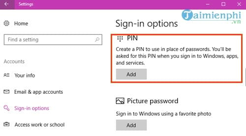 Hướng dẫn tắt mã PIN trên Windows 10, cách bật/tắt và loại bỏ mã PIN đăng nhập Win 10
