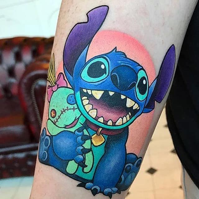 CapCut Mình hơi bị nghiện hình xăm con Stitch xanh này á nhoa😍😍#Tat... |  TikTok