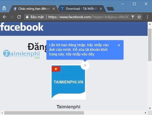 Kích hoạt hoặc vô hiệu hóa tính năng đăng nhập Facebook qua ảnh