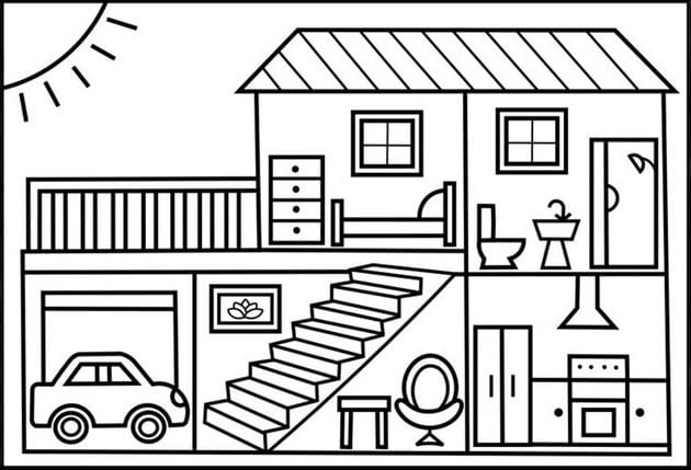 Vẽ ngôi nhà từ hình cơ bản | Chủ đê: Ngôi nhà của em | Vẽ nhà | How to draw  house - YouTube