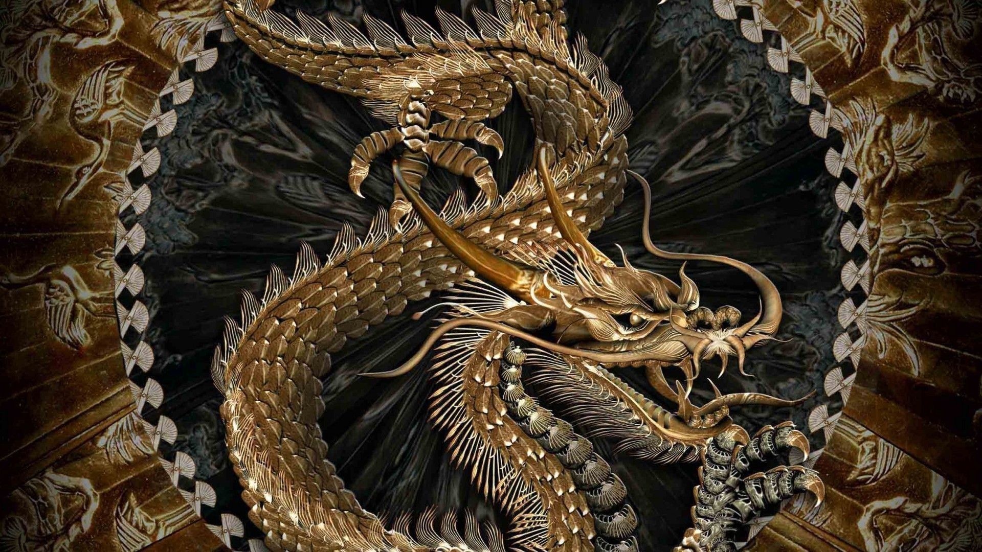 Khám phá vẻ đẹp phi thường của rồng vàng 3D