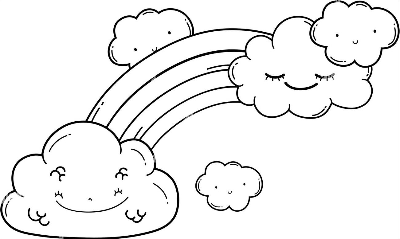 Bộ sưu tập tranh tô màu về đám mây