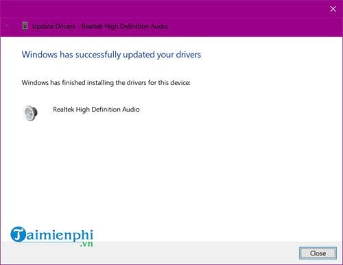 Hướng dẫn cài đặt driver tai nghe cho Windows 10