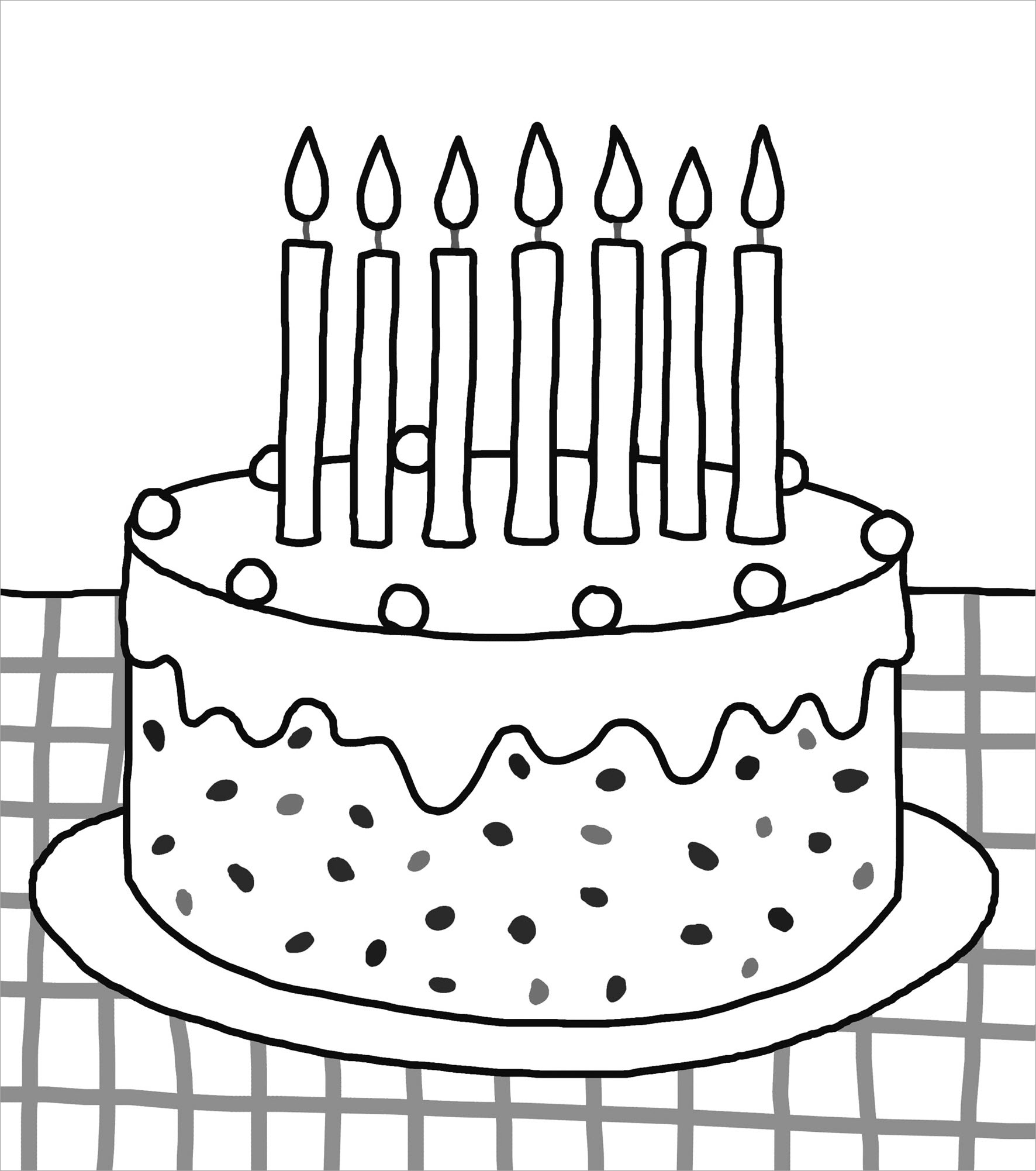 Tô màu bánh sinh nhật và bóng - betapto.com