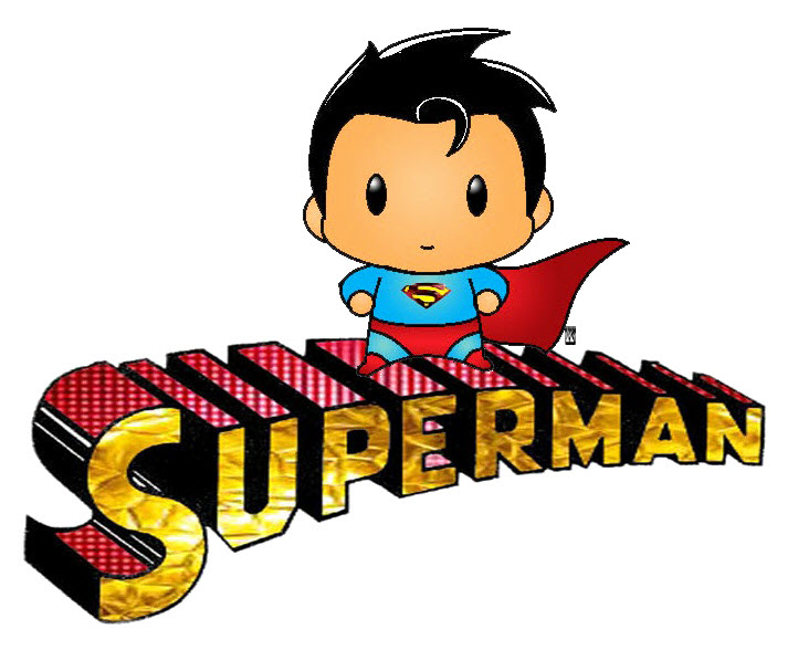 Chibi Siêu Nhân - Bức tranh siêu đẹp và dễ thương về Superman