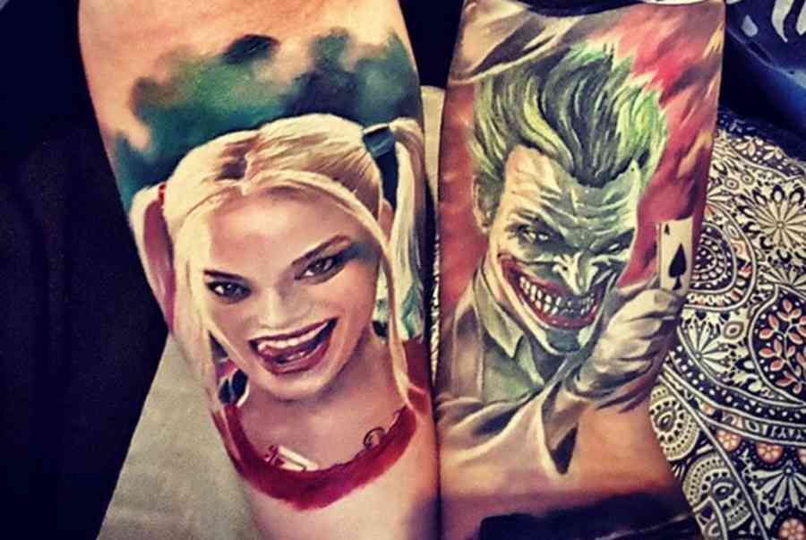 Hình xăm dán tạm thời hình Joker - Harley Quinn - 1 tờ ( đã cắt) -  13311-13310-13309-13308-13306 | Shopee Việt Nam