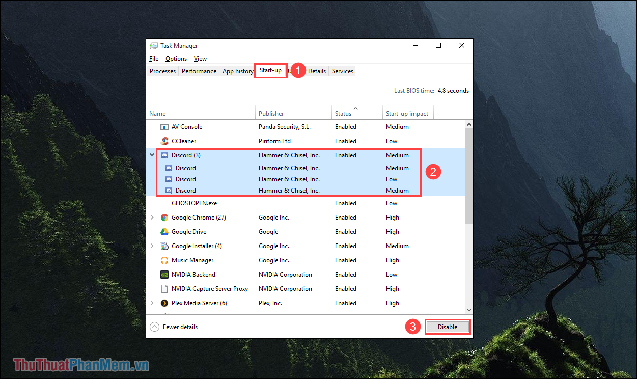 Ngăn Discord tự động bắt đầu cùng Windows
