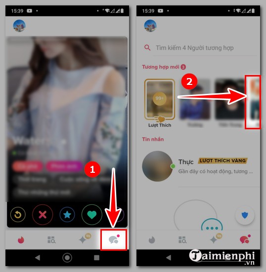 Bí quyết nhắn tin trên Tinder qua điện thoại và máy tính