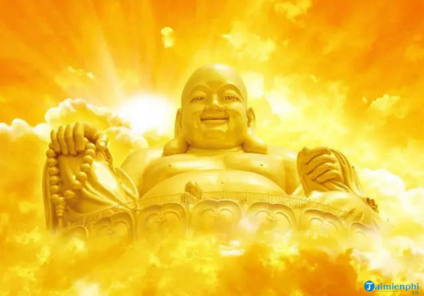 Tượng Phật Di Lặc Đứng Năng Lượng Mặt Trời