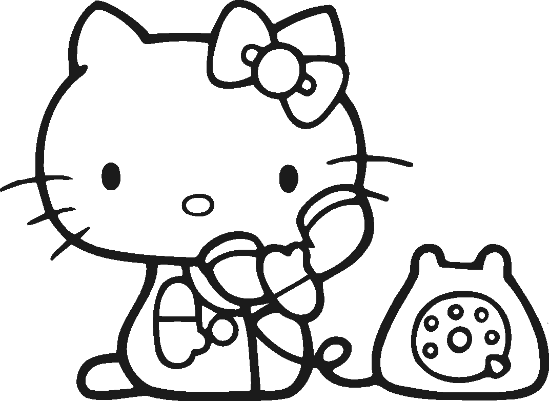 Bộ sưu tập tranh tô màu Hello Kitty đáng yêu