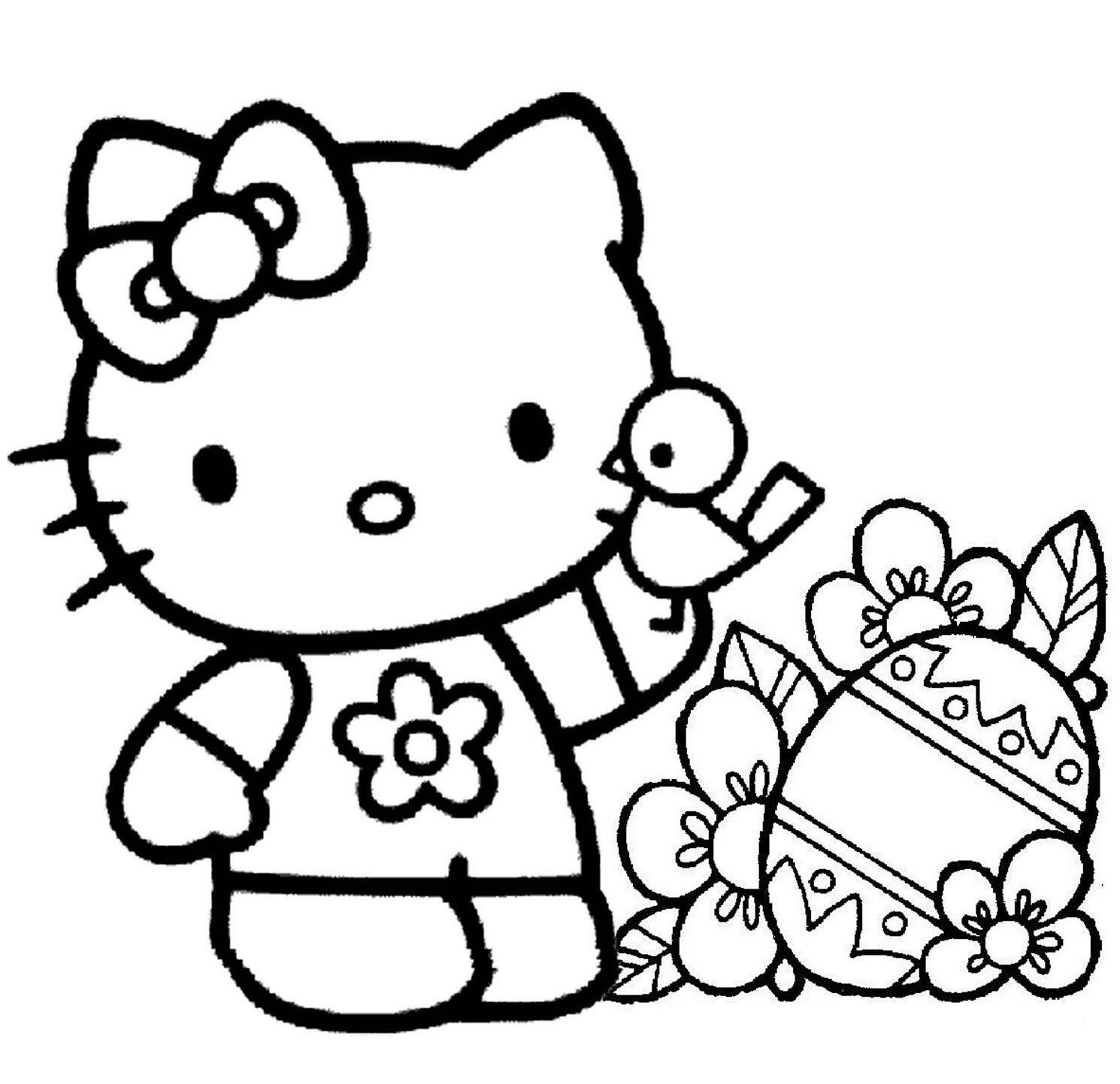 Bộ sưu tập tranh tô màu Hello Kitty đáng yêu