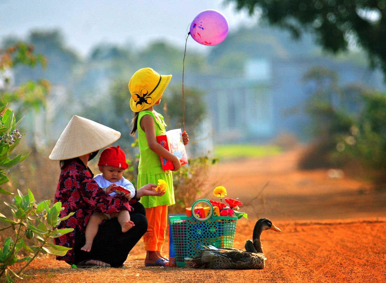 Góc ảnh Tết quê độc đáo