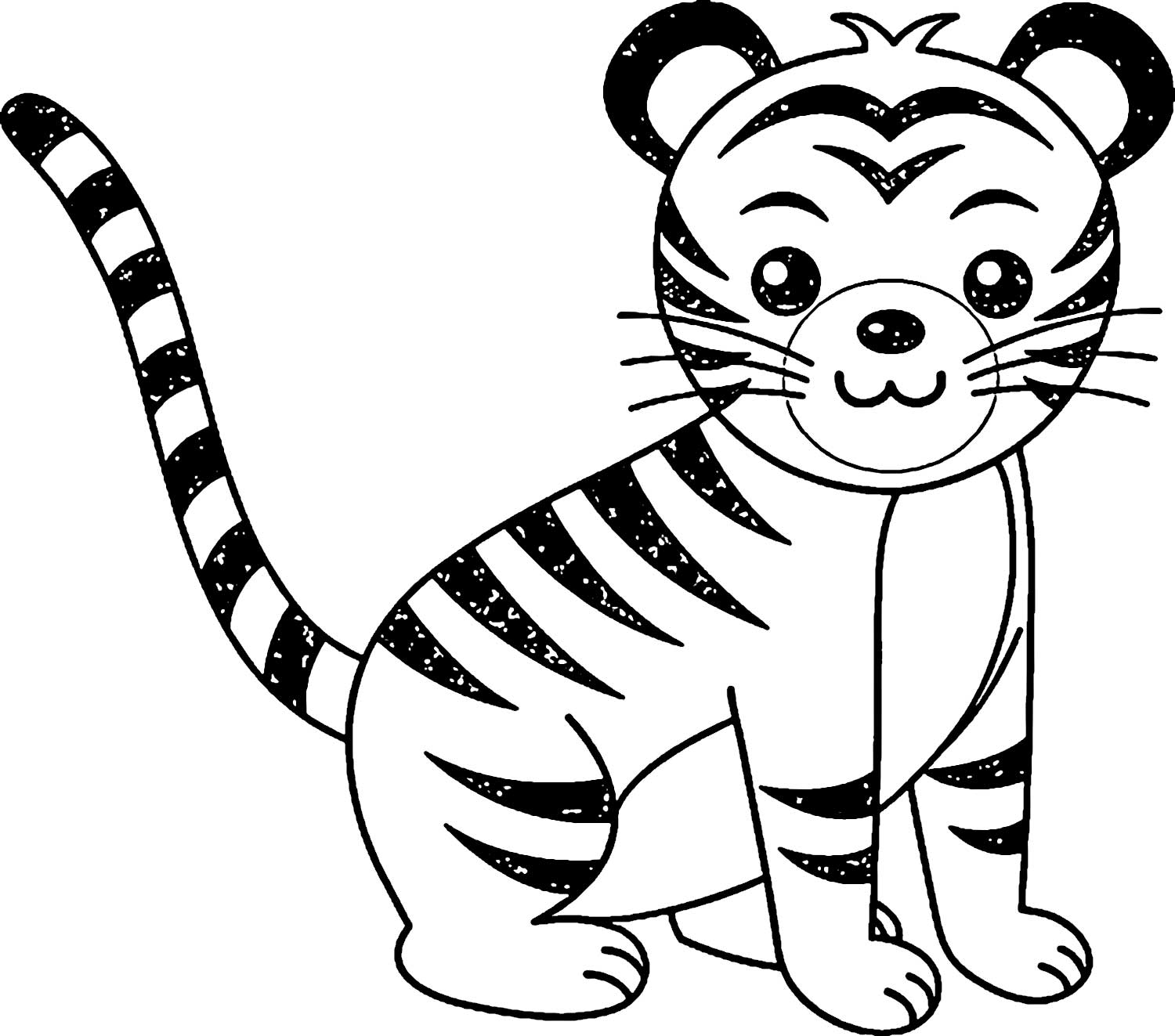 Tranh tô màu con hổ săn mồi « in hình này