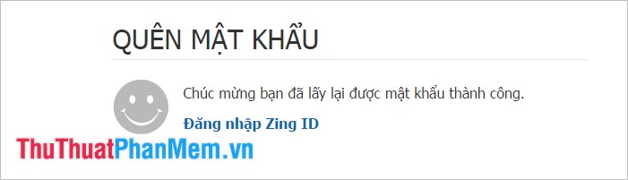 Cách khôi phục mật khẩu Zing một cách độc đáo