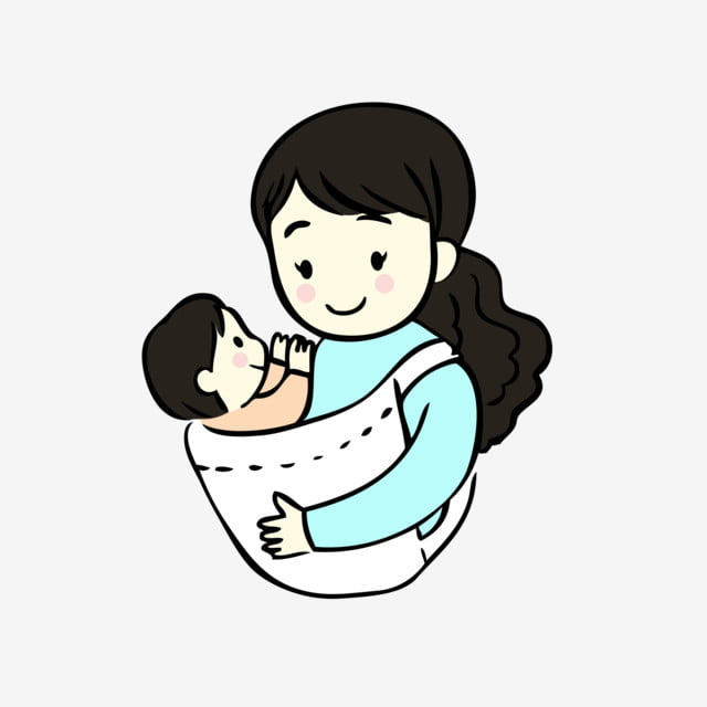 Hình ảnh Mẹ Và Bé Loạt Dễ Thương Minh Họa Cho ăn PNG Miễn Phí Tải Về -  Lovepik