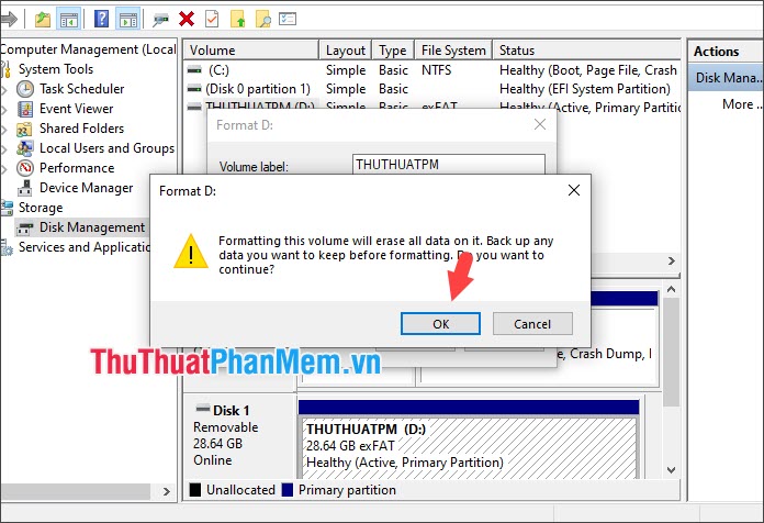 Bí quyết chuyển đổi định dạng từ exFAT sang FAT32 trên USB