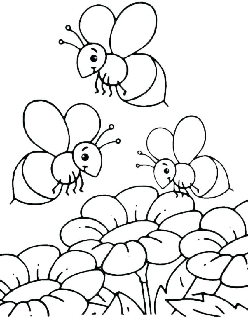 Link tải 55+ mẫu tranh tô màu con ong siêu đáng yêu cho bé