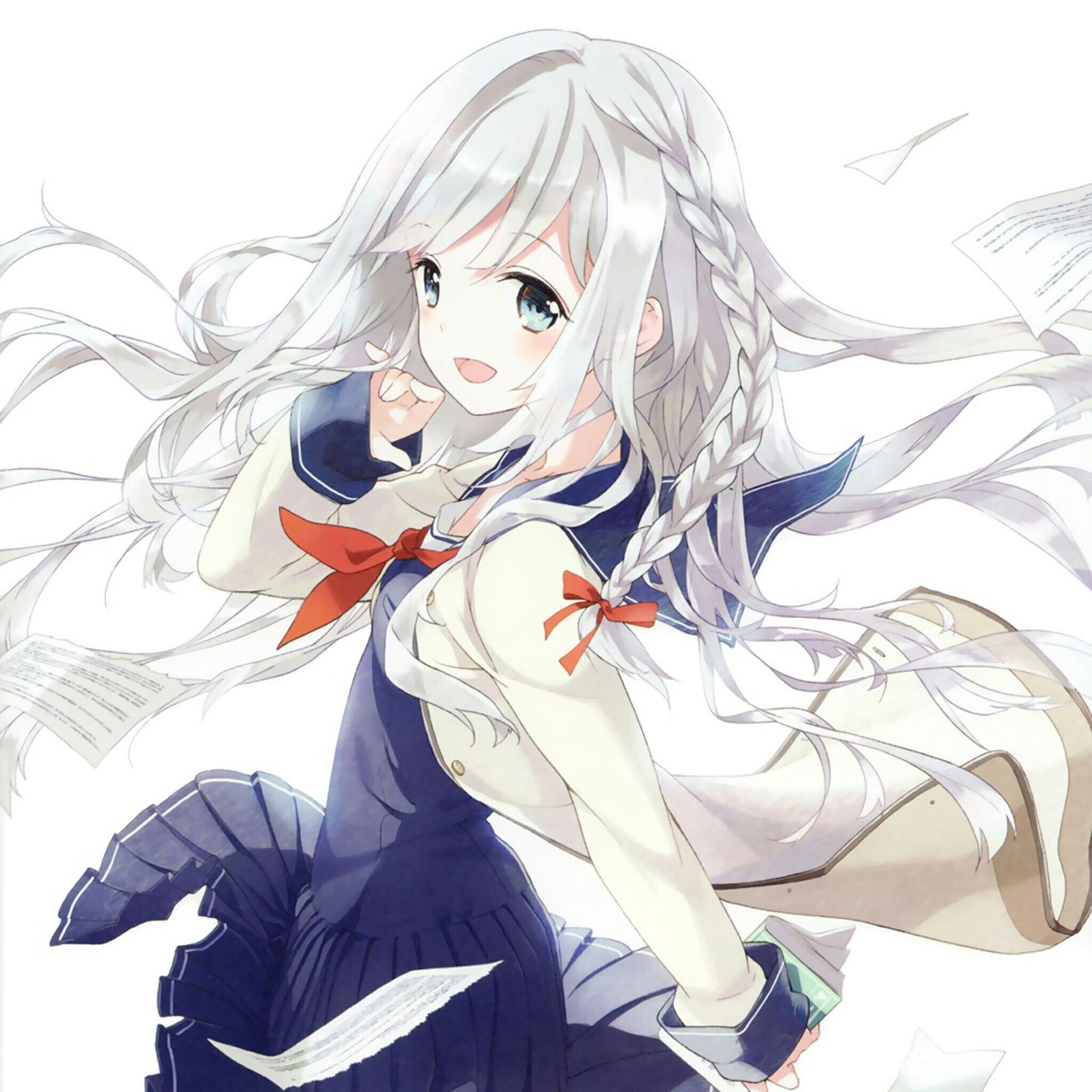 Ảnh đẹp nhất về Anime Girl tóc trắng