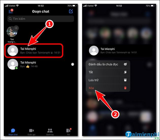Hướng dẫn tắt mã hoá đầu cuối trên Messenger cho Android, iPhone và PC