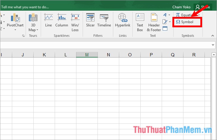 Nhập ký hiệu phi và các ký tự đặc biệt trong Excel