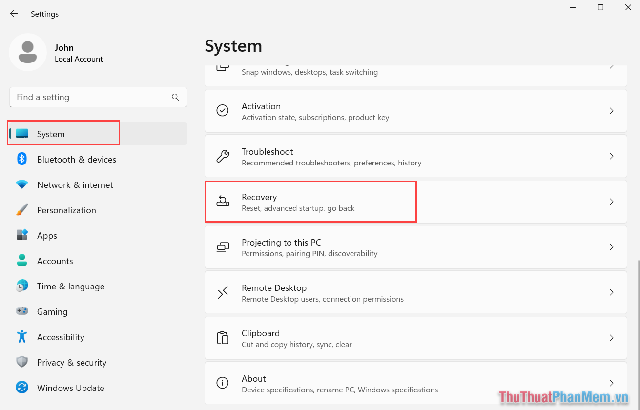 Reset Windows 11 - Khôi phục lại hệ điều hành như mới cài