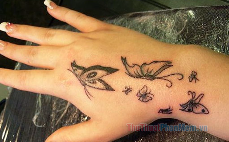 73 Hình Xăm Dán Tattoo Tha Thu Đẹp Cho Nữ Hoạ Tiết Hoa | Shopee Việt Nam