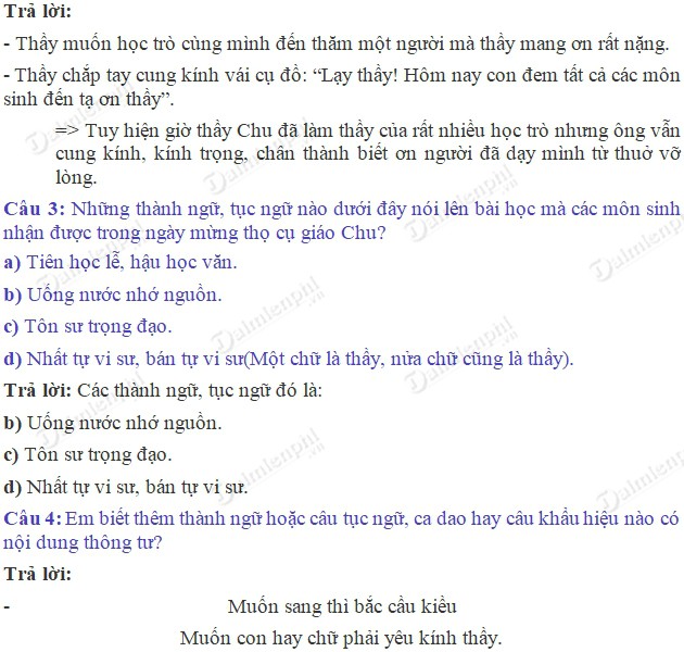 Trả Lời Câu Hỏi Nghĩa Thầy Trò: Hướng Dẫn Chi Tiết và Phân Tích Sâu