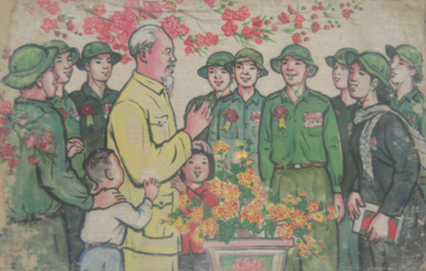 Hình ảnh đẹp của Chủ tịch Hồ Chí Minh - Bức tranh tình yêu dành cho một lãnh tụ vô song