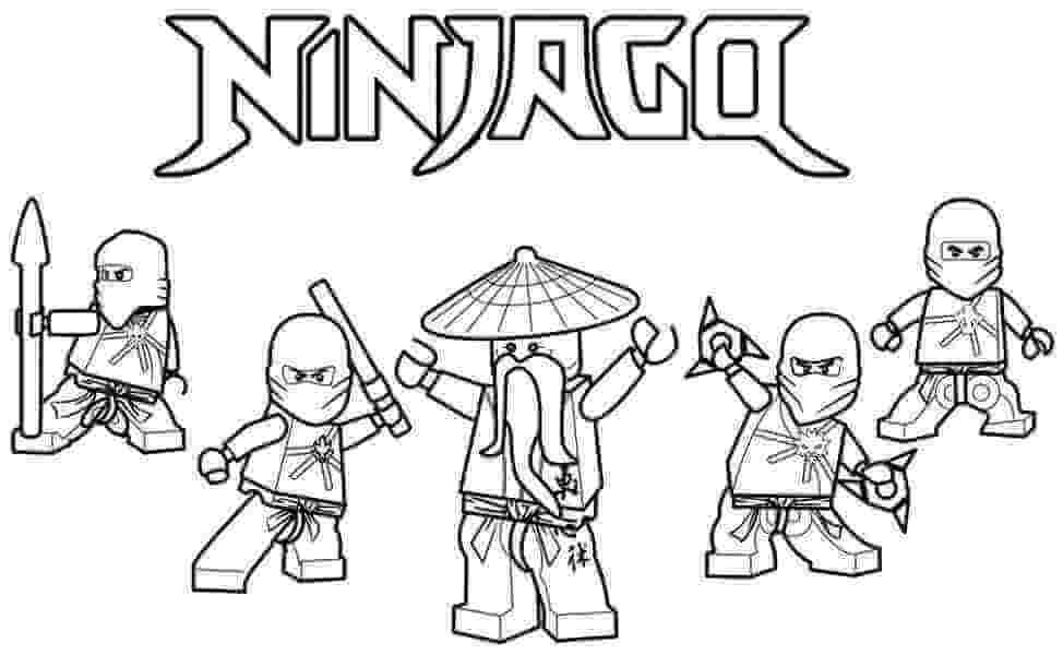 Tranh tô màu Ninjago tuyệt vời